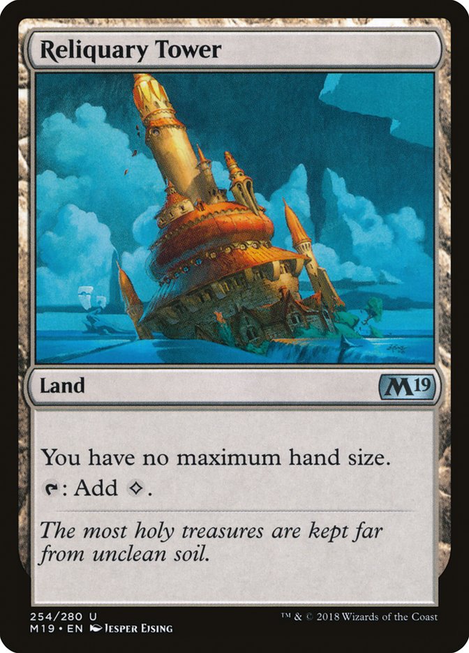 {C} Reliquary Tower [Core Set 2019][M19 254]