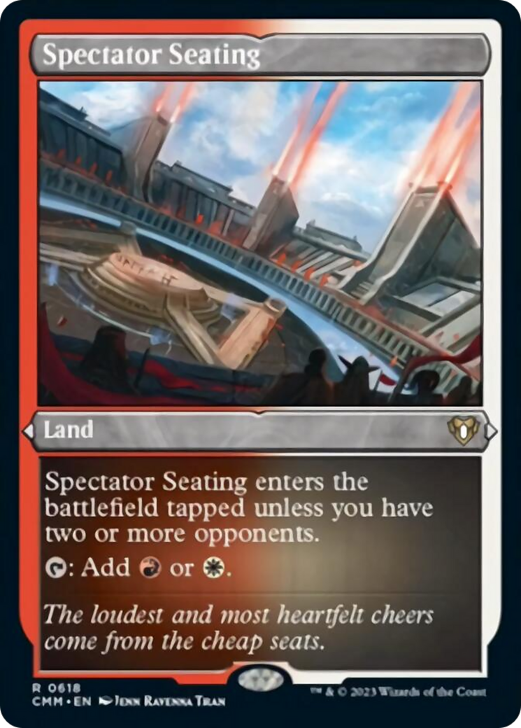 {R} Spectator Seating (Foil Etched) [Commander Masters][CMM 618]