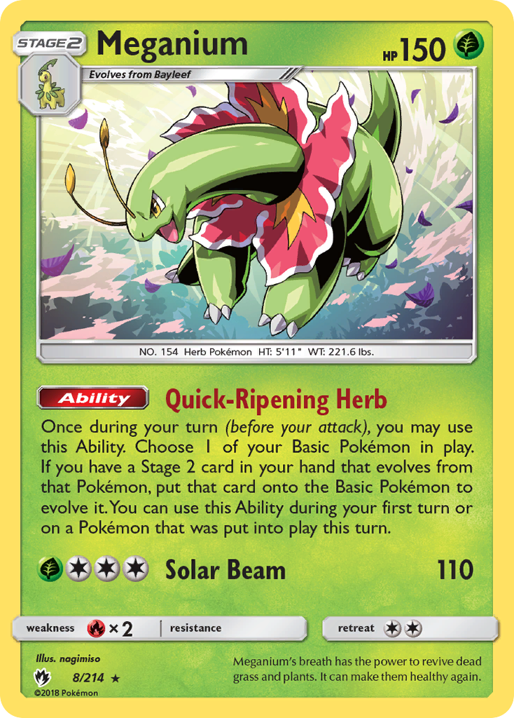 [PKM-R] Meganium (8/214) [Sun & Moon: Lost Thunder]