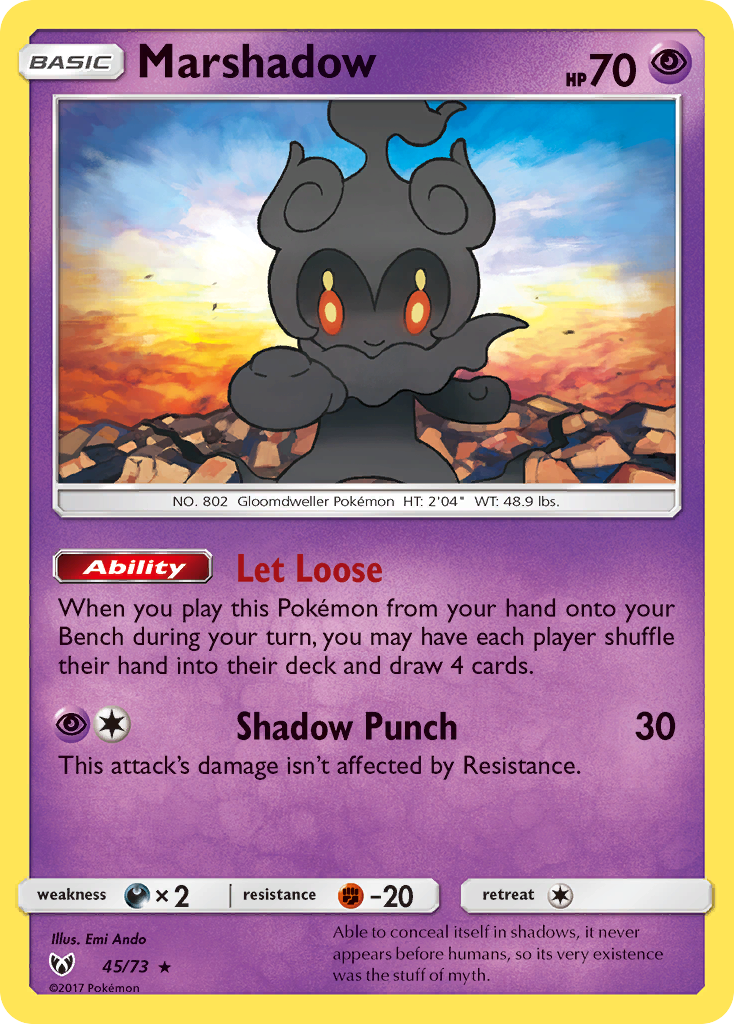 [PKM-R] Marshadow (45/73) [Sun & Moon: Shining Legends]