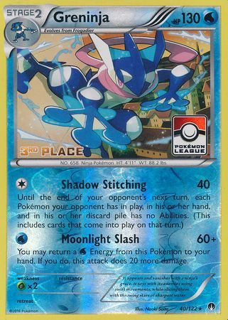 [PKM-R] Greninja (40/122) (League Promo 3rd Place) [XY: BREAKpoint]