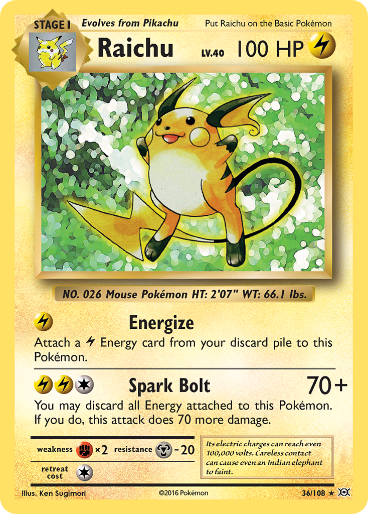 [PKM-R] Raichu (36/108) [XY: Evolutions]