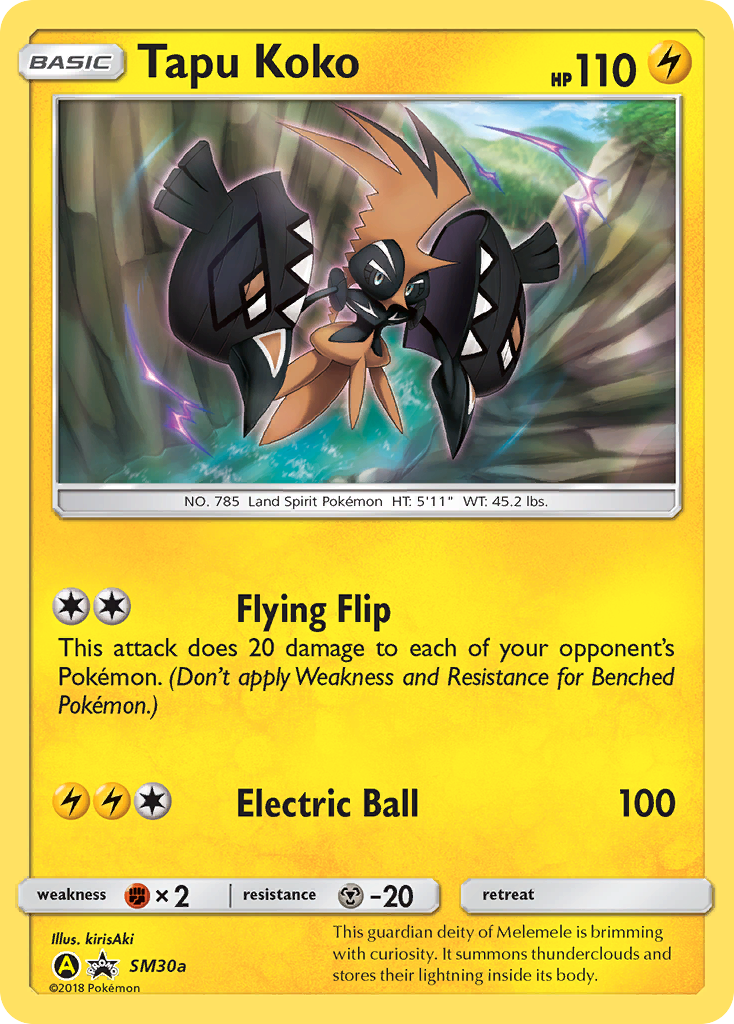 [PKM-R] Tapu Koko (SM30a) [Sun & Moon: Black Star Promos]