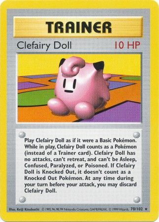 [TR] Clefairy Doll (70/102) [Base Set Shadowless Unlimited]