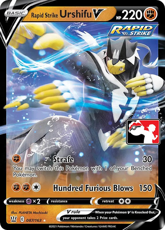 [PKM-R] Rapid Strike Urshifu V (087/163) [Prize Pack Series One]