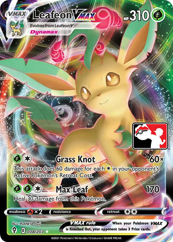 [PKM-R] Leafeon VMAX (008/203) [Prize Pack Series One]