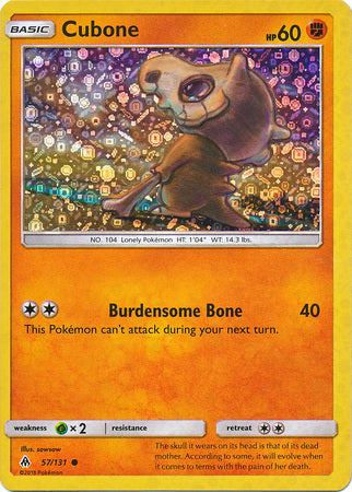 [PKM-R] Cubone (57/131) (General Mills Promo) [Sun & Moon: Forbidden Light]