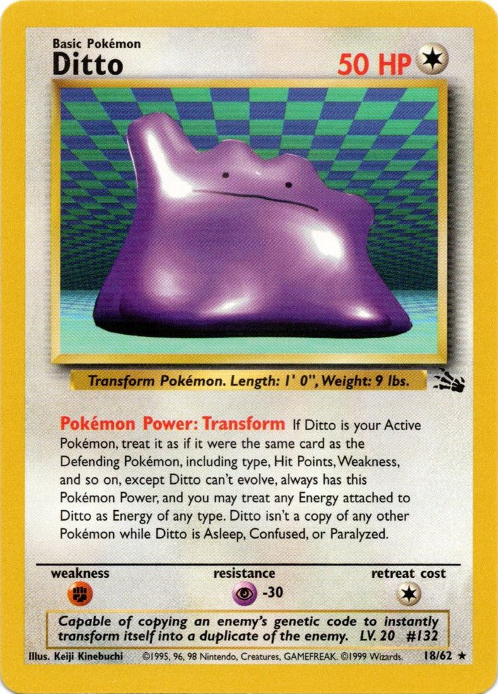 [PKM-R] Ditto (18/62) [Fossil Unlimited]