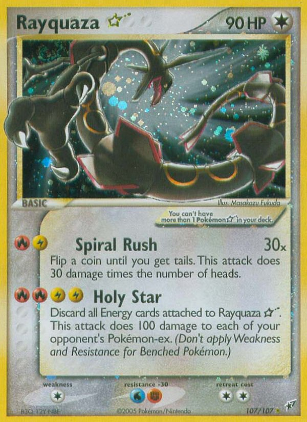 [PKM-R] Rayquaza Star (107/107) [EX: Deoxys]