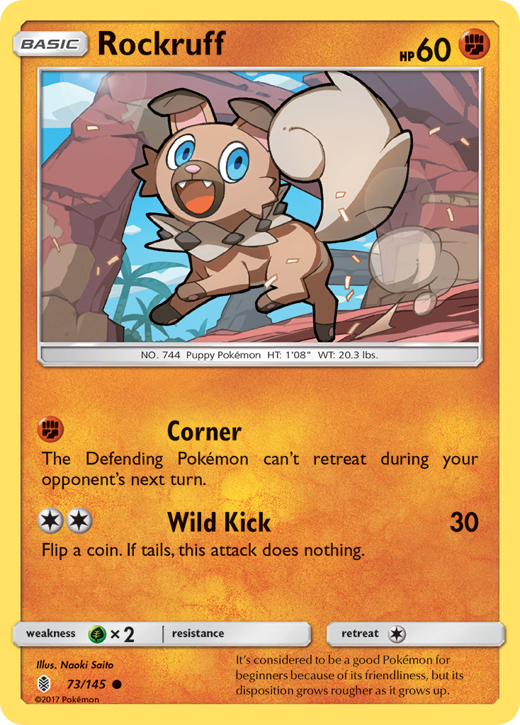 [PKM-C] Rockruff (73/145) [Sun & Moon: Guardians Rising]