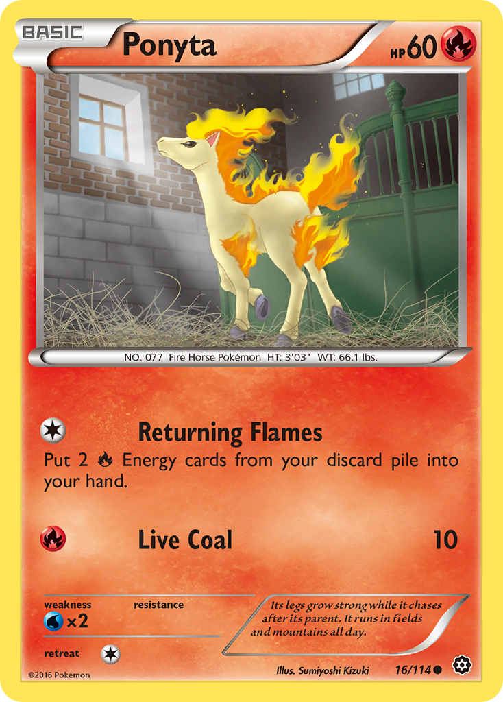 [PKM-C] Ponyta (16/114) [XY: Steam Siege]