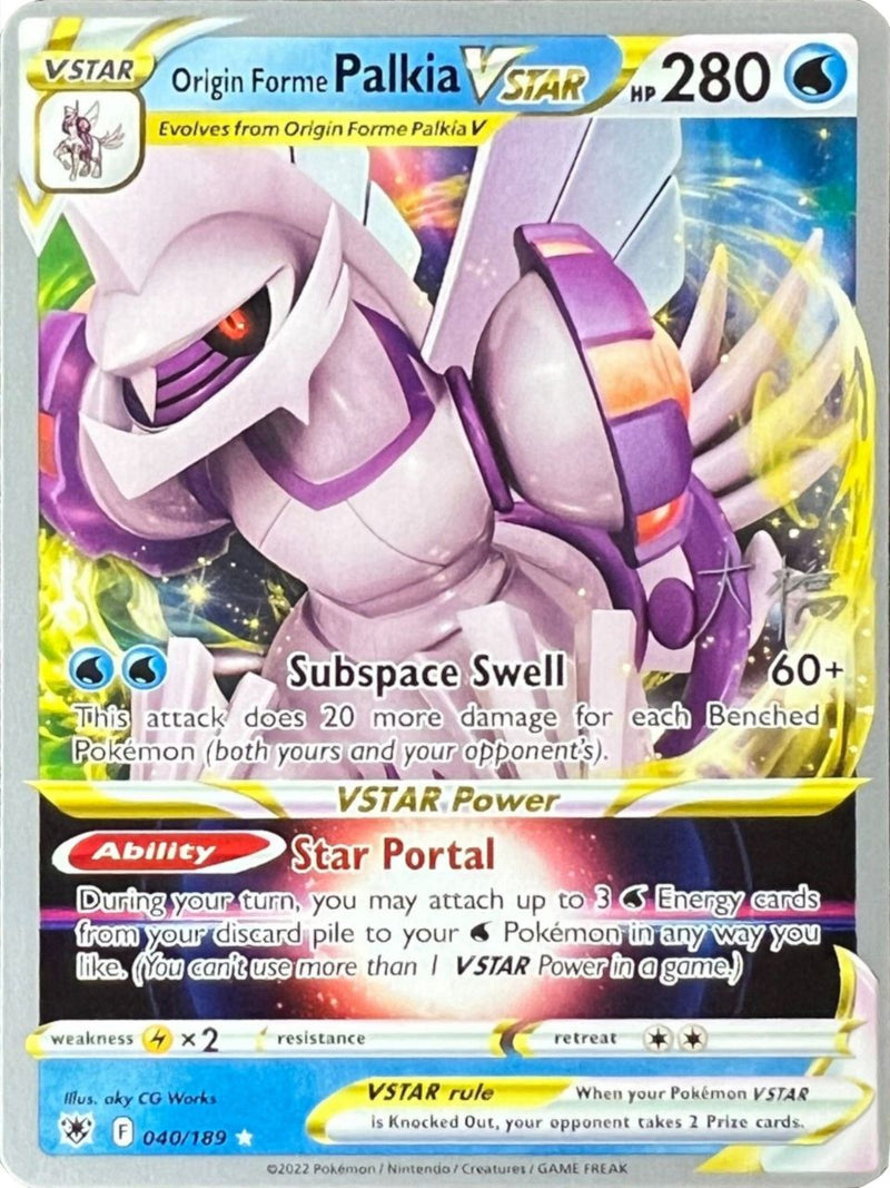 [WC PKM-R] Origin Forme Palkia VSTAR (040/189) (Ice Rider Palkia - Rikuto Ohashi) [World Championships 2022]