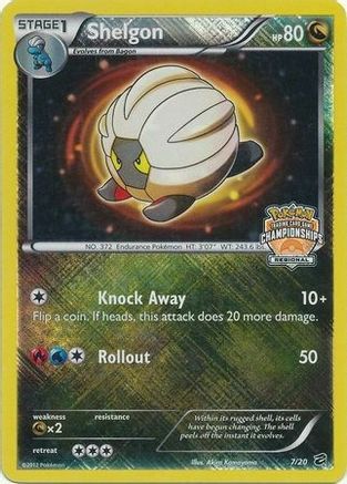 [PKM-R] Shelgon (7/20) (Regional Championship) [Black & White: Dragon Vault]