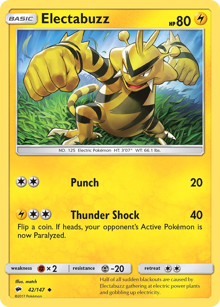 [PKM-C] Electabuzz (42/147) [Sun & Moon: Burning Shadows]