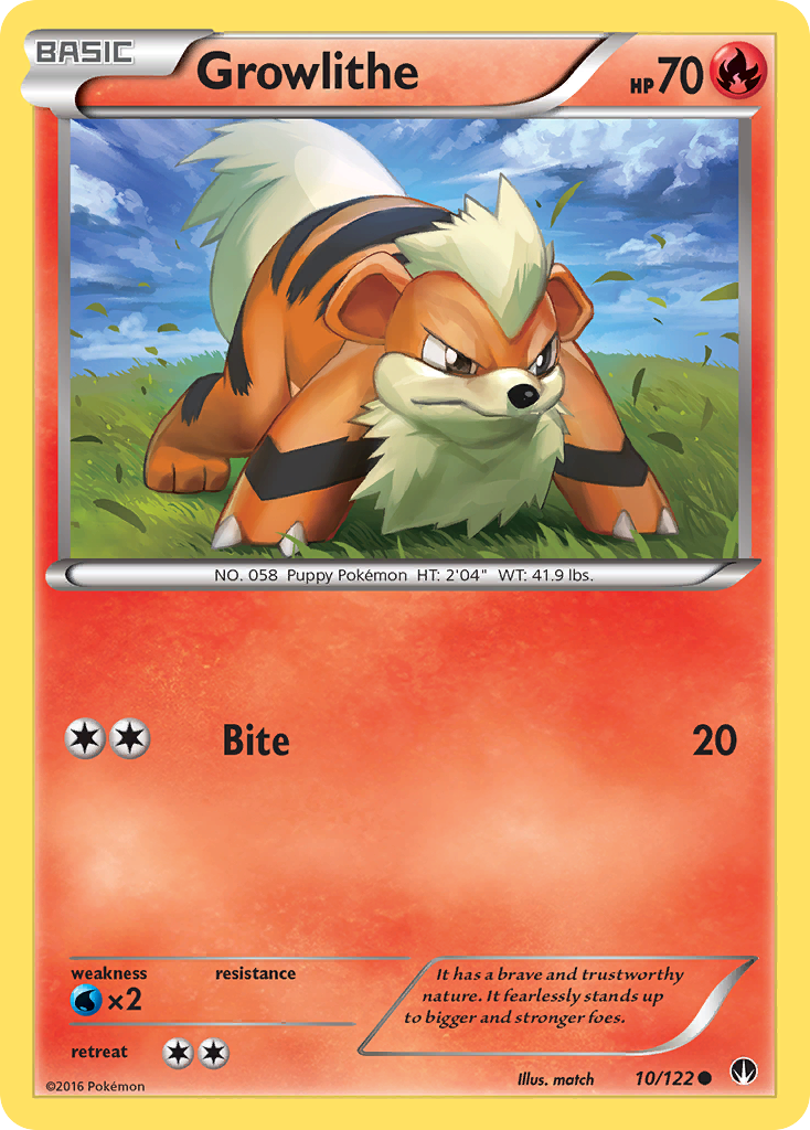 [PKM-C] Growlithe (10/122) [XY: BREAKpoint]