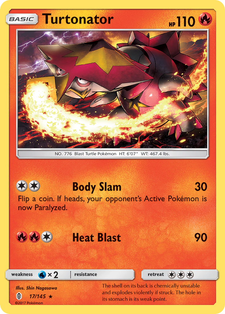 [PKM-R] Turtonator (17/145) [Sun & Moon: Guardians Rising]