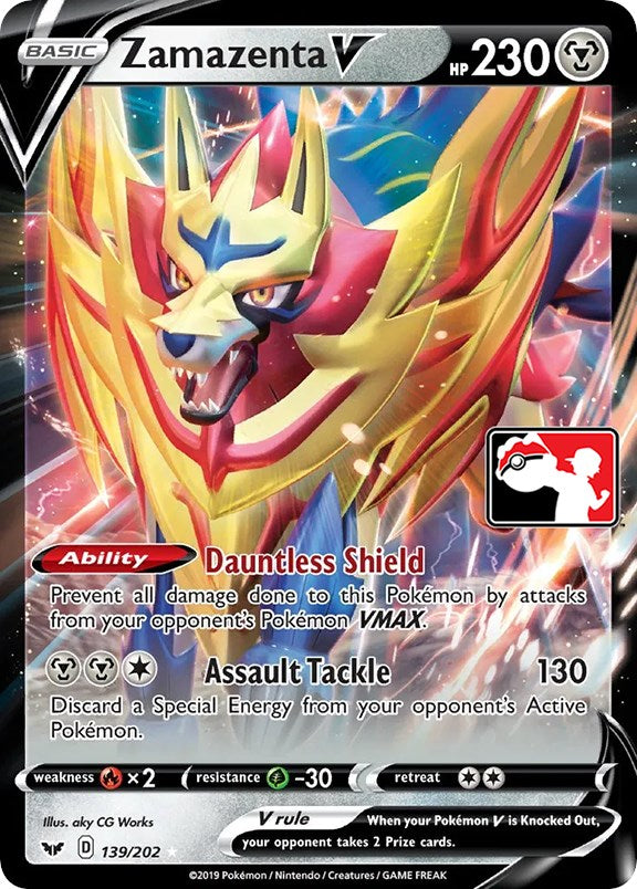 [PKM-R] Zamazenta V (139/202) [Prize Pack Series One]