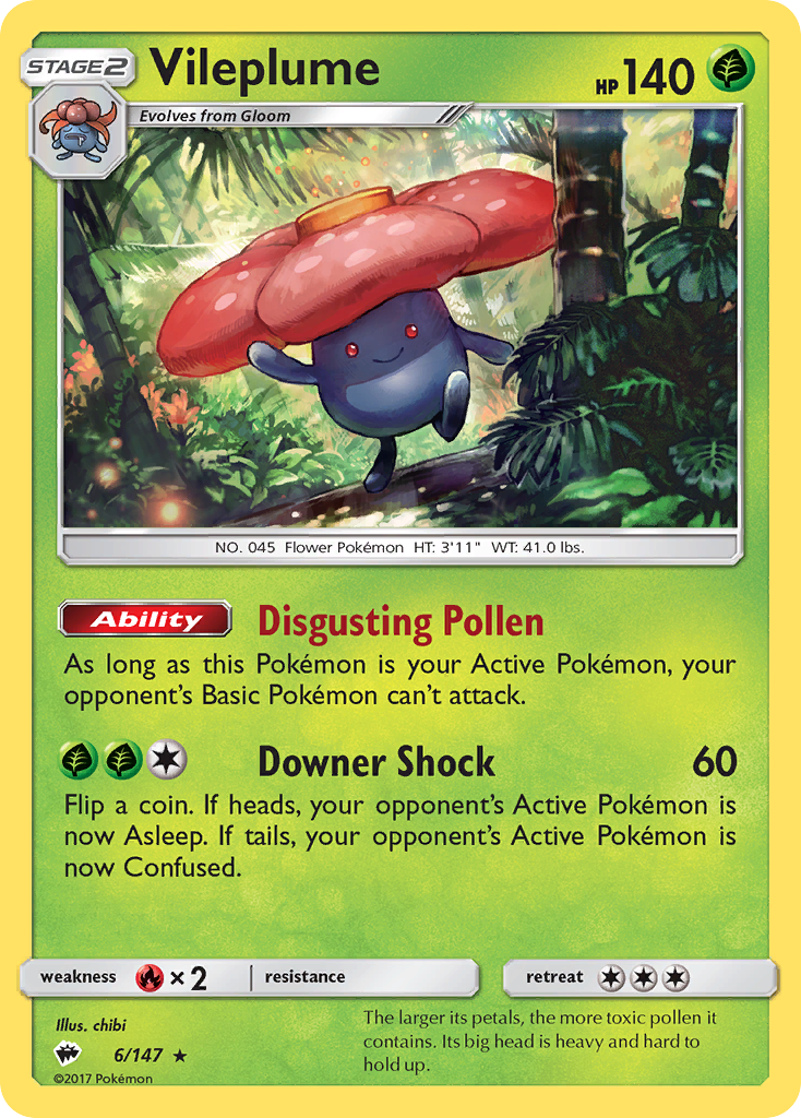 [PKM-R] Vileplume (6/147) [Sun & Moon: Burning Shadows]