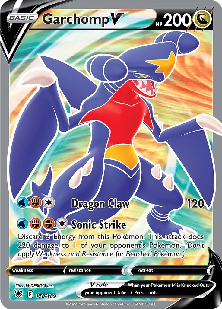 [PKM-R] Garchomp V (178/189) [Sword & Shield: Astral Radiance]