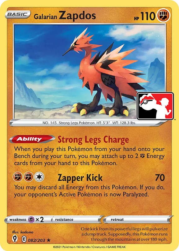 [PKM-R] Galarian Zapdos (082/203) [Prize Pack Series One]