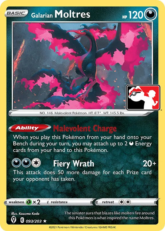 [PKM-R] Galarian Moltres (093/203) [Prize Pack Series One]