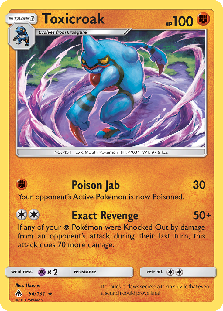 [PKM-R] Toxicroak (64/131) [Sun & Moon: Forbidden Light]