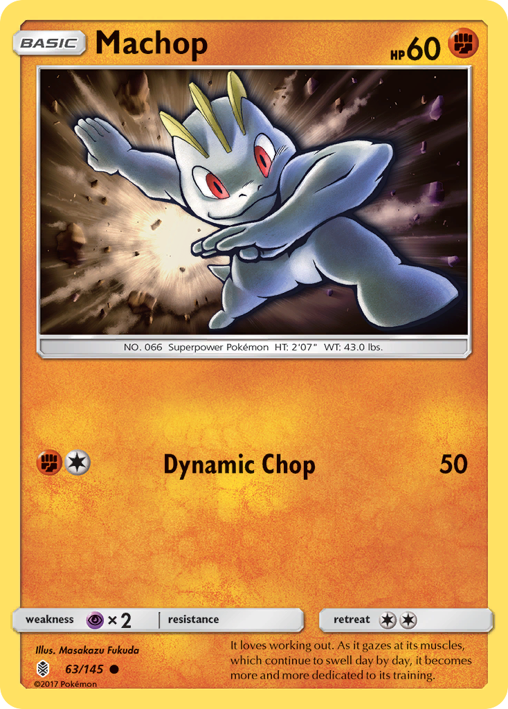 [PKM-C] Machop (63/145) [Sun & Moon: Guardians Rising]