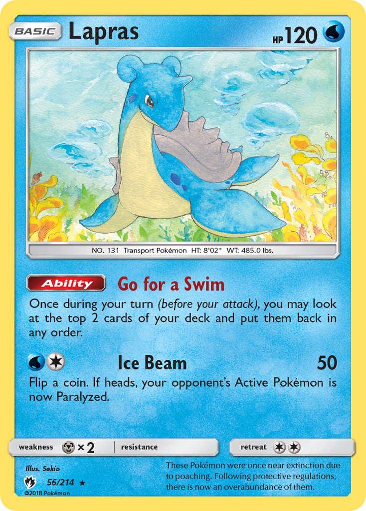 [PKM-R] Lapras (56/214) [Sun & Moon: Lost Thunder]