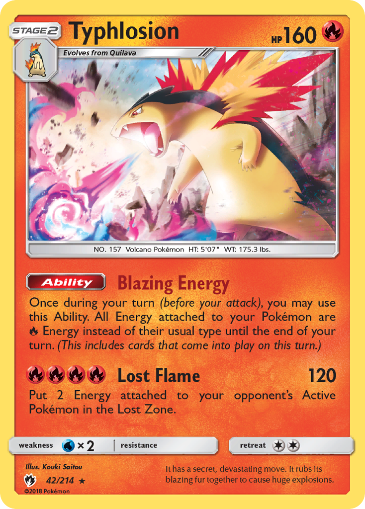 [PKM-R] Typhlosion (42/214) [Sun & Moon: Lost Thunder]