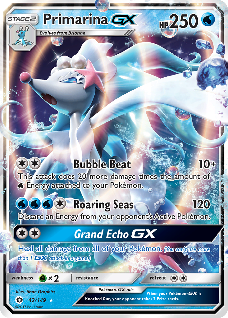 [PKM-R] Primarina GX (42/149) [Sun & Moon: Base Set]