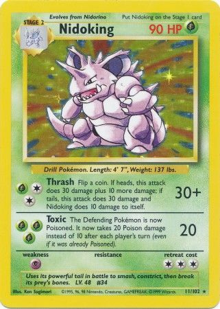 [PKM-R] Nidoking (11/102) [Base Set Unlimited]