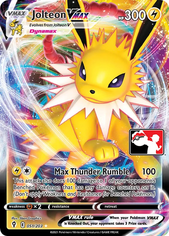 [PKM-R] Jolteon VMAX (051/203) [Prize Pack Series One]