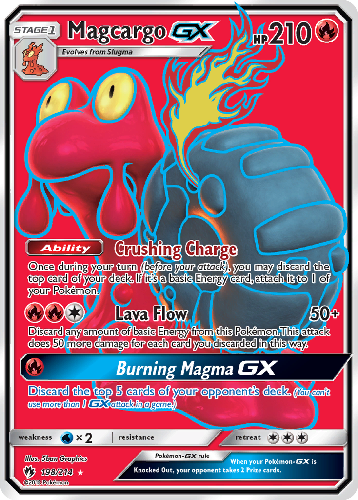 [PKM-R] Magcargo GX (198/214) [Sun & Moon: Lost Thunder]