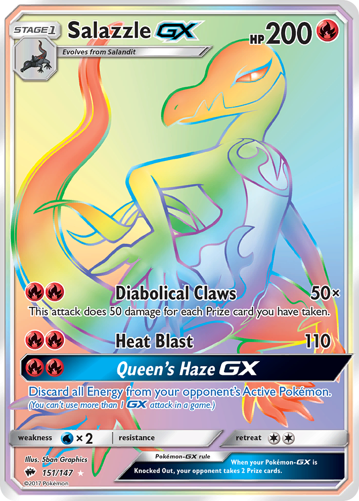 [PKM-R] Salazzle GX (151/147) [Sun & Moon: Burning Shadows]