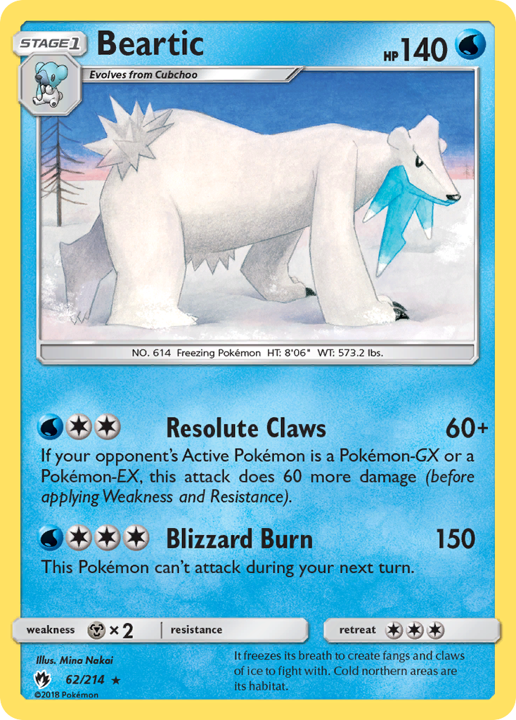 [PKM-R] Beartic (62/214) [Sun & Moon: Lost Thunder]