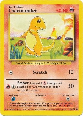 [PKM-C] Charmander (46/102) [Base Set Unlimited]