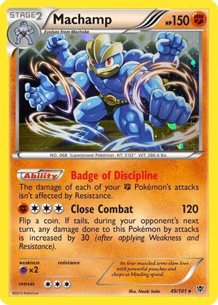 [PKM-R] Machamp (49/101) (Cosmos Holo) [Black & White: Plasma Blast]