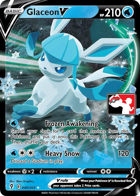 [PKM-R] Glaceon V (040/203) [Prize Pack Series One]