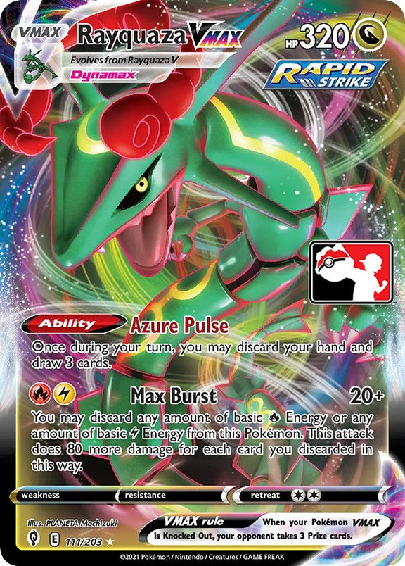 [PKM-R] Rayquaza VMAX (111/203) [Prize Pack Series One]