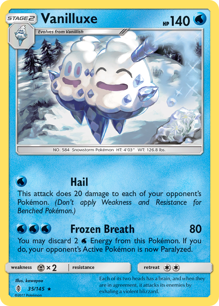 [PKM-R] Vanilluxe (35/145) [Sun & Moon: Guardians Rising]