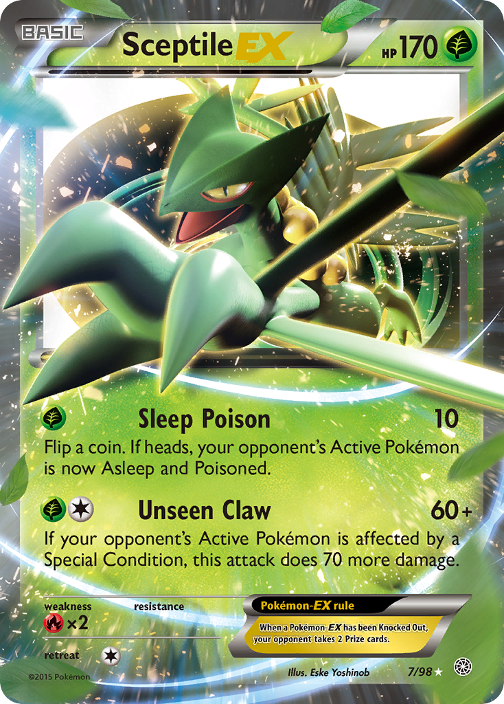 [PKM-R] Sceptile EX (7/98) [XY: Ancient Origins]