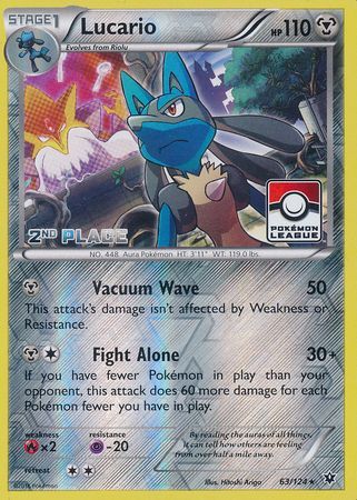 [PKM-R] Lucario (63/124) (League Promo 2nd Place) [XY: Fates Collide]