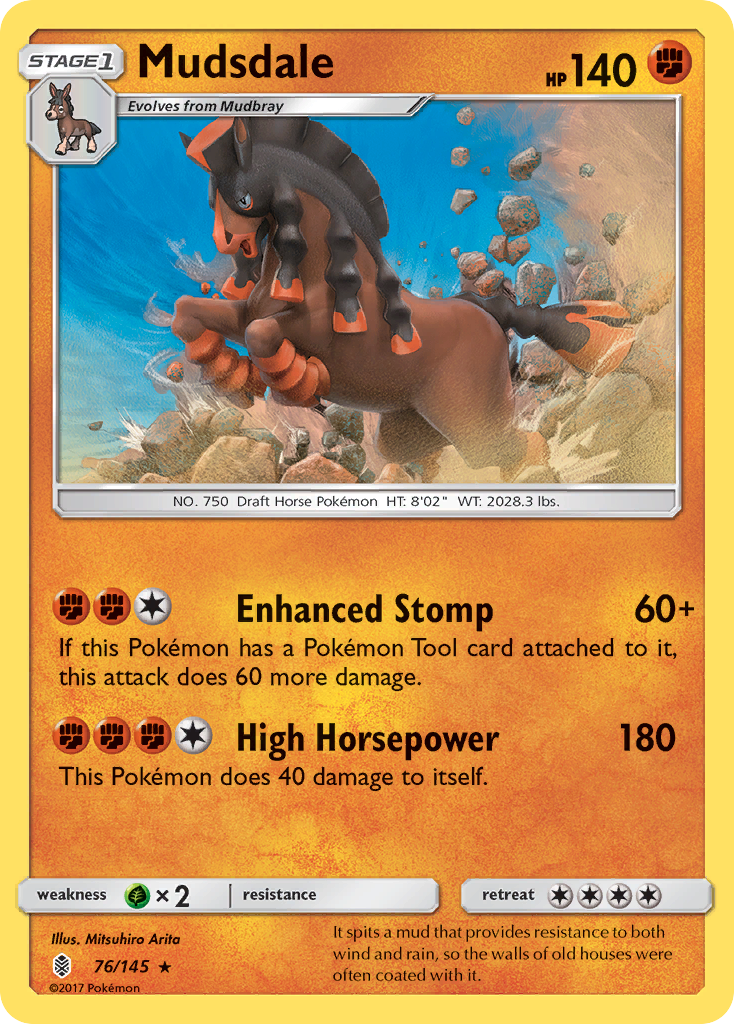 [PKM-R] Mudsdale (76/145) [Sun & Moon: Guardians Rising]