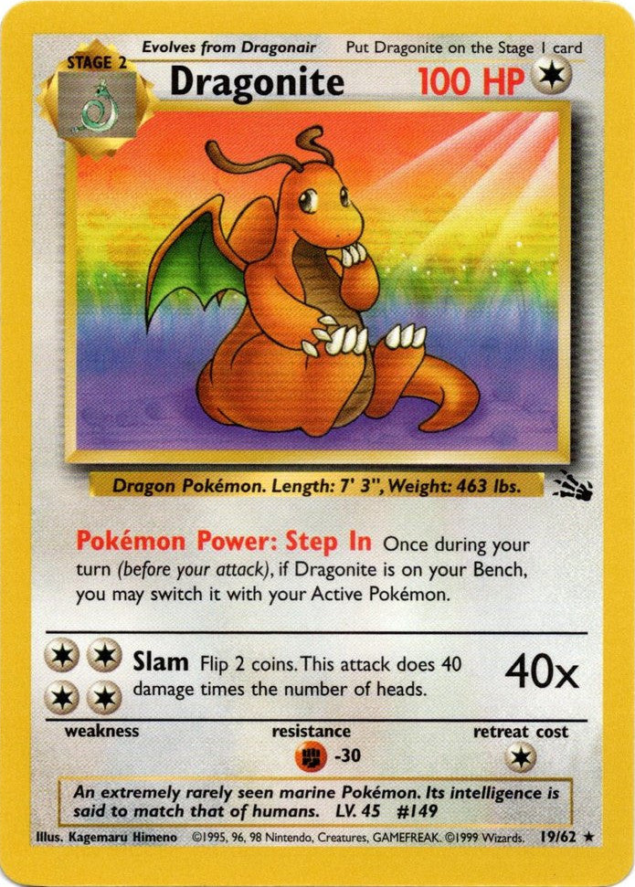 [PKM-R] Dragonite (19/62) [Fossil Unlimited]