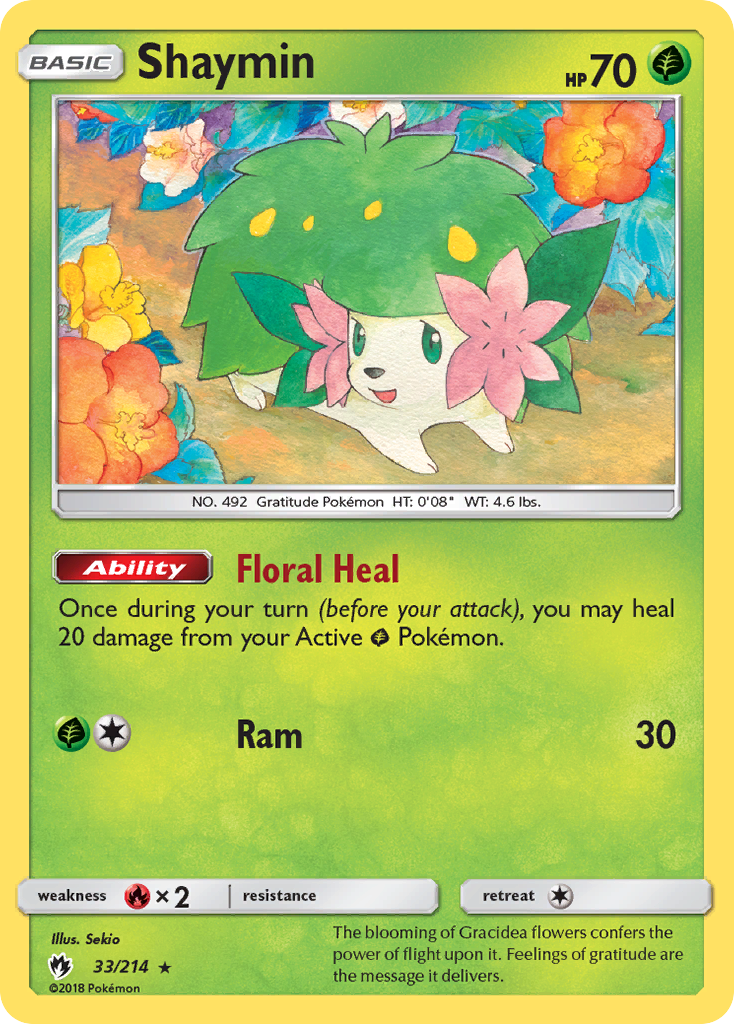 [PKM-R] Shaymin (33/214) [Sun & Moon: Lost Thunder]