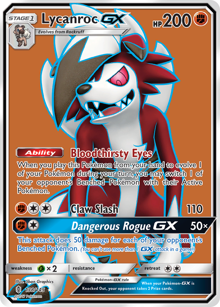 [PKM-R] Lycanroc GX (138/145) [Sun & Moon: Guardians Rising]