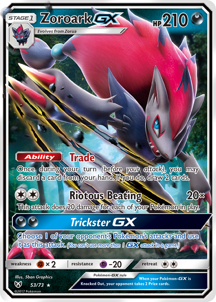 [PKM-R] Zoroark GX (53/73) [Sun & Moon: Shining Legends]