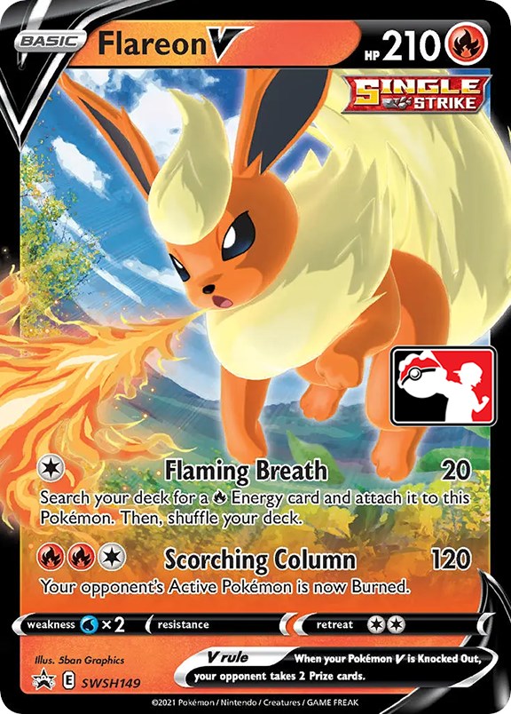 [PKM-R] Flareon V (SWSH149) [Prize Pack Series One]