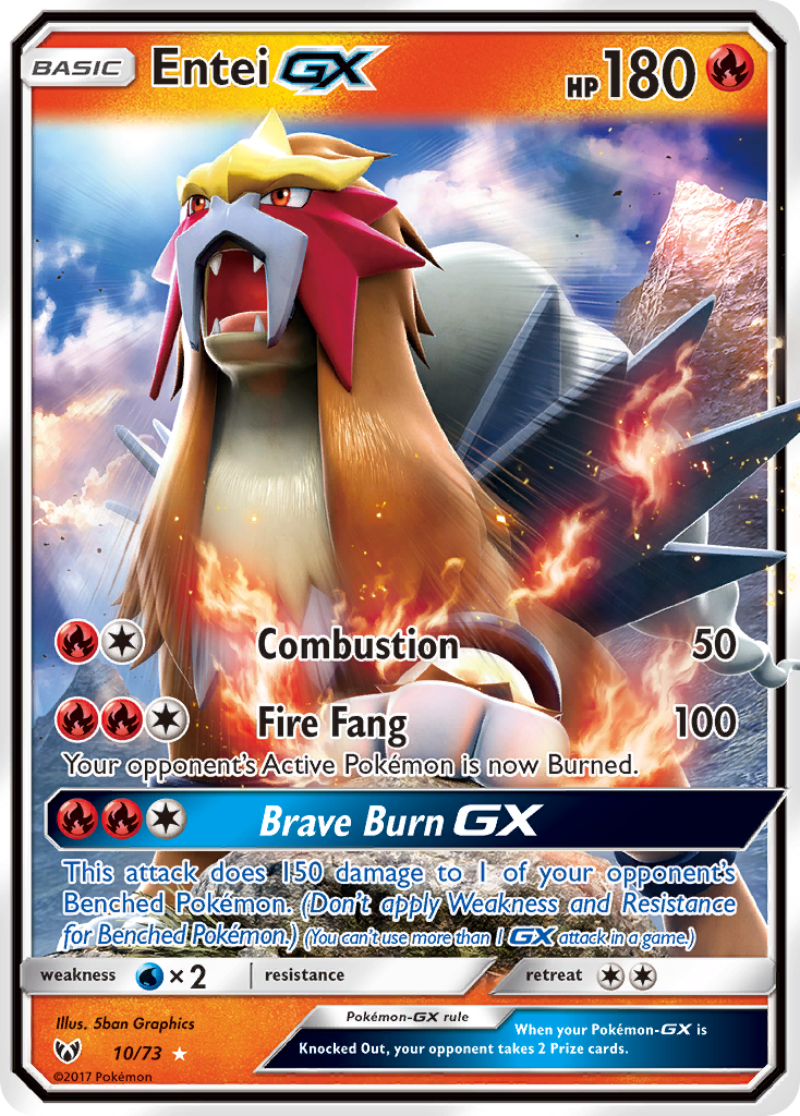 [PKM-R] Entei GX (10/73) [Sun & Moon: Shining Legends]