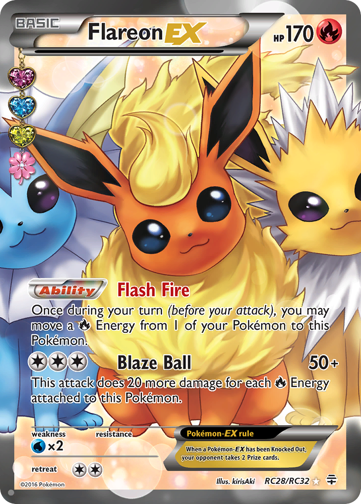 [PKM-R] Flareon EX (RC28/RC32) [XY: Generations]